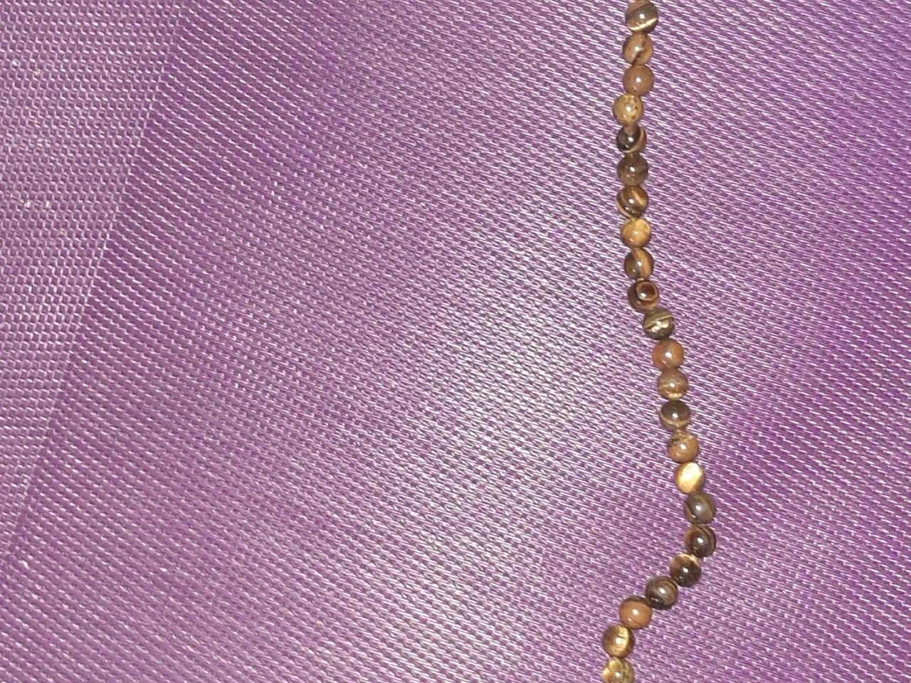 Billede 6 - Tiger Eye perler på snor- afrikanske.8 mm-47 styk.