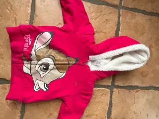 Disney hættetrøje str. 68 lyserød polyester pige