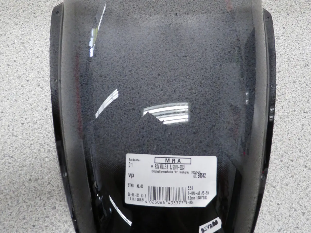 Billede 1 - Kåbeglas, tonet, Aprillia RSV MILLE R, 2001-2003