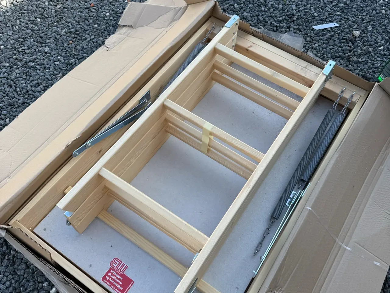 Billede 3 - EW BD-30 Lofttrappe – Ny/Ubrugt – Hvid laminatlåge