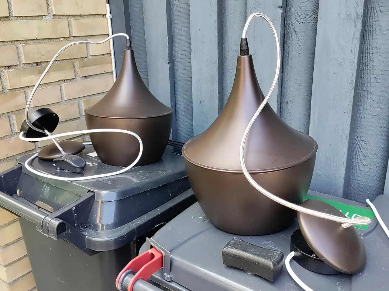 Billede 1 - Loftlamper med stofledninger