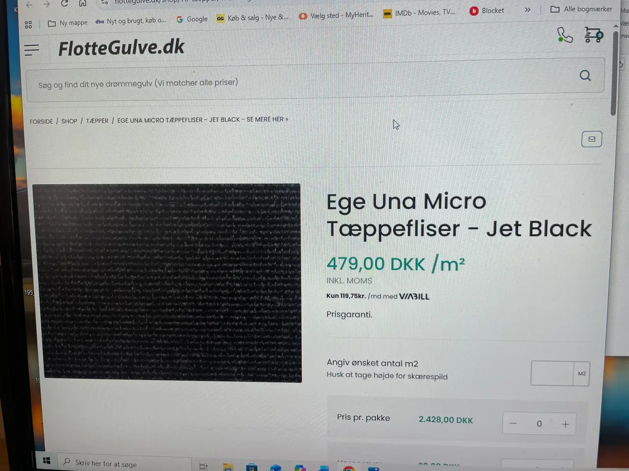 Billede 1 - Tæppefliser fra Ege tæpper 48x48cm