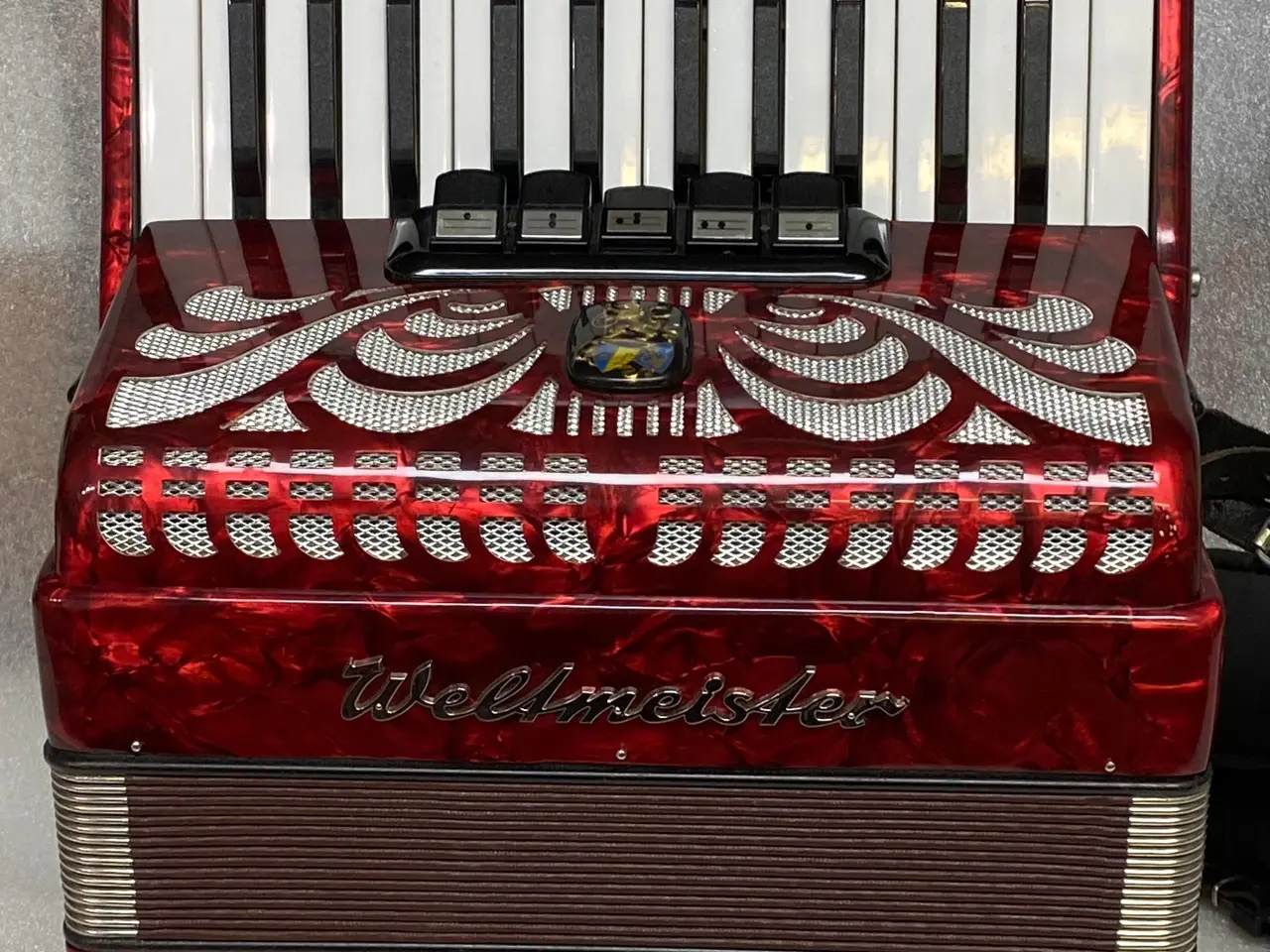 Billede 12 - Weltmeister Caprice tangent-harmonika – vinrød 