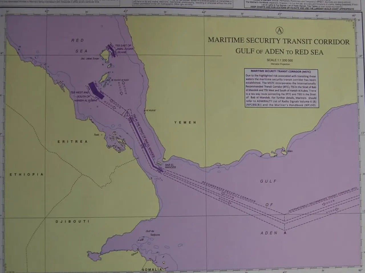 Billede 3 - Søkort Maritime Security Chart Red Sea & Gulf Aden