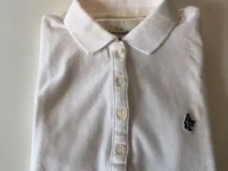 Poloshirt hvid Abercrombie & Fitch