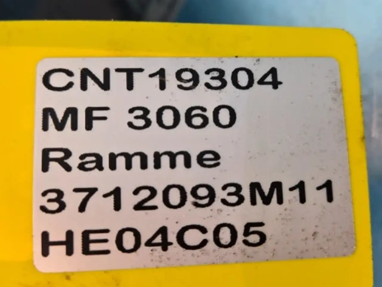 Billede 3 - Massey Ferguson 3060 Ramme 3712093M11