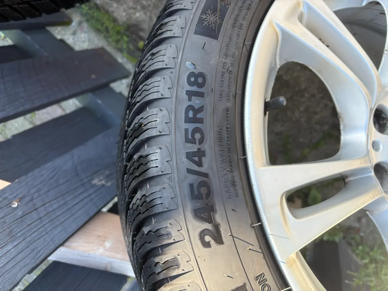 Billede 6 - 4 Stk BMW f10 alu fælge med vinterdæk