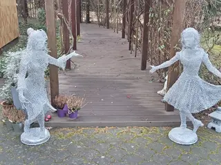 haveskulptur, dekoration - VELKOMMEN