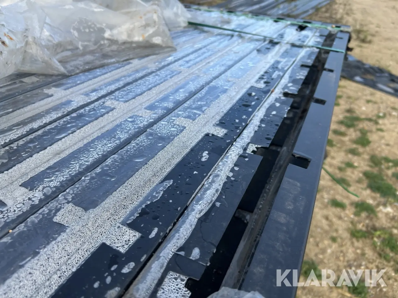 Billede 4 - Hegnsstolper Kirkedal Sort galvaniseret 40 styk