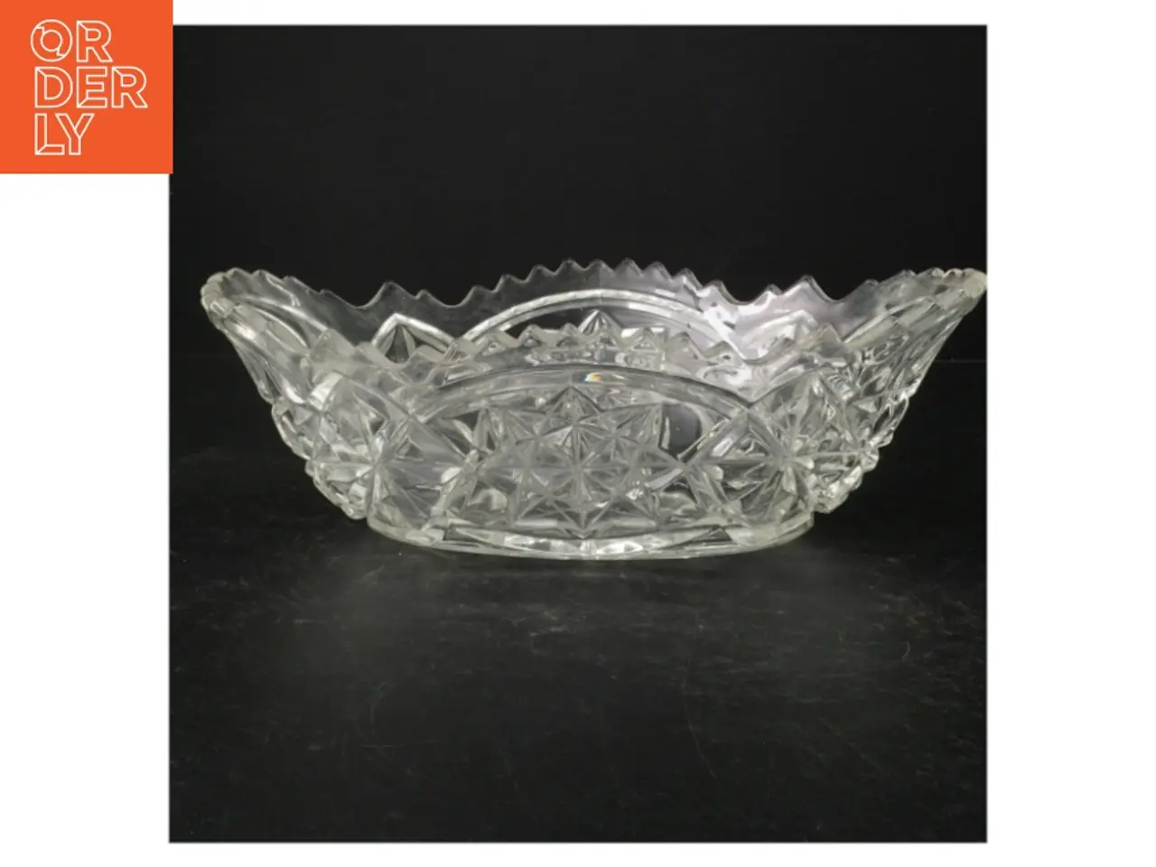 Billede 2 - Krystalkrystalskål (str. 32 cm. x 18 cm)