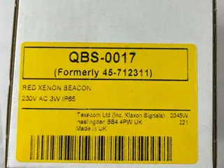 Klaxon QBS-0017 Red Xenon Beacon 230V AC 3W IP65