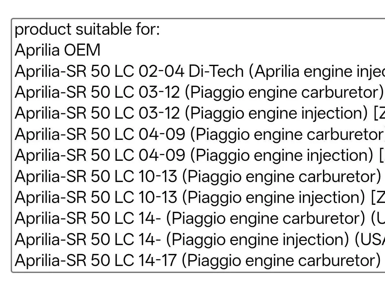 Billede 4 - Aprilia SR50 Ditech. Ny Original Luftfilterindsats