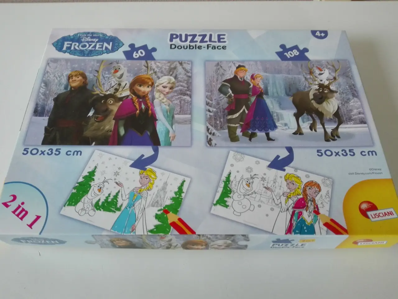 Billede 1 - Disney´s Frozen Puzzle Double - Face