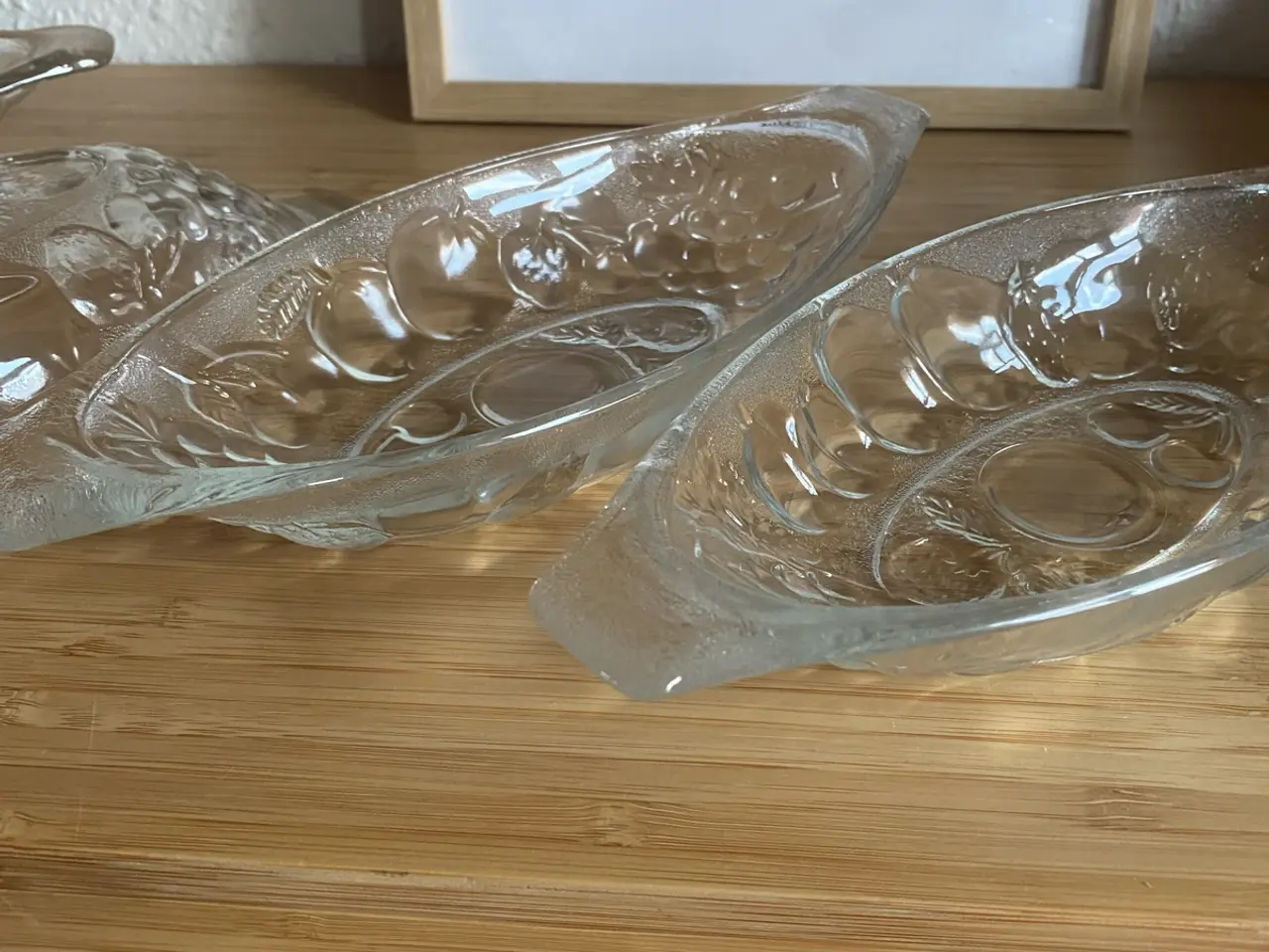 Billede 6 - 4 vintage glas skåle