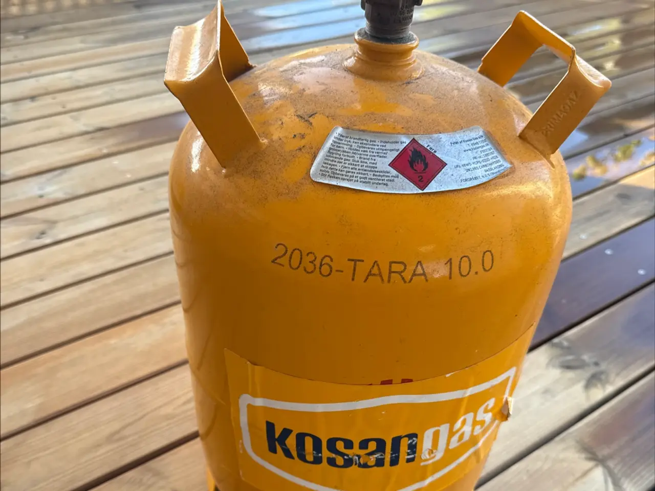Billede 1 - Gasflaske i stål til genopfyldning, Kosan stor