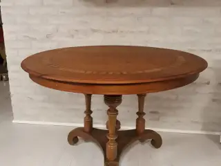 Rundt mahogni bord