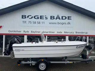486 BF med 50 hk Mercury-EFI 4 takt og 750 kg Brenderup UBX bådtrailer