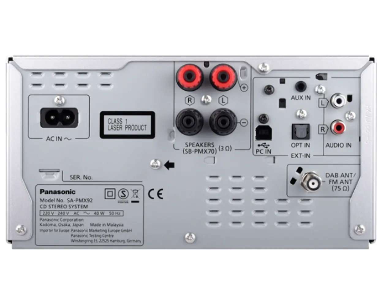 Billede 7 - PANASONIC SC-PMX92 DAB+ , Argon Stream2, Lenco L30
