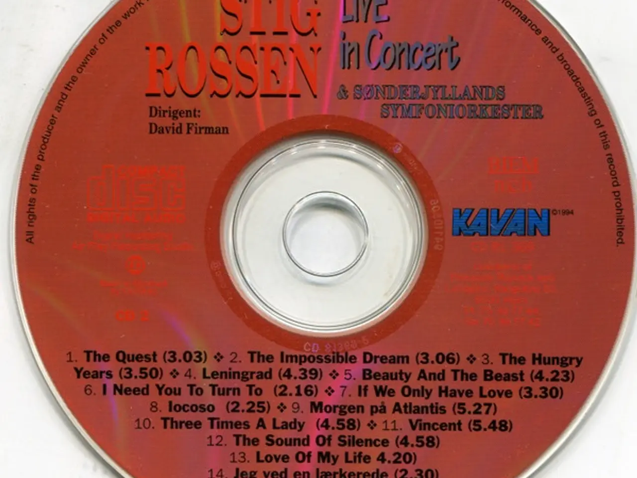 Billede 4 - Stig Rossen &… – Live In Concert – 2CD