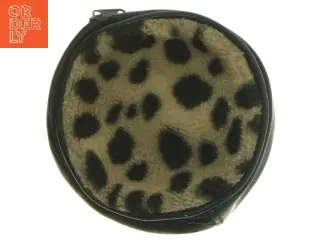 Leopard mønstret pung (str. Ø 10,5 cm)