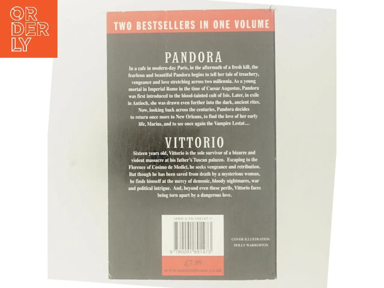 Billede 3 - Pandora / Vittorio af Anne Rice (Bog)
