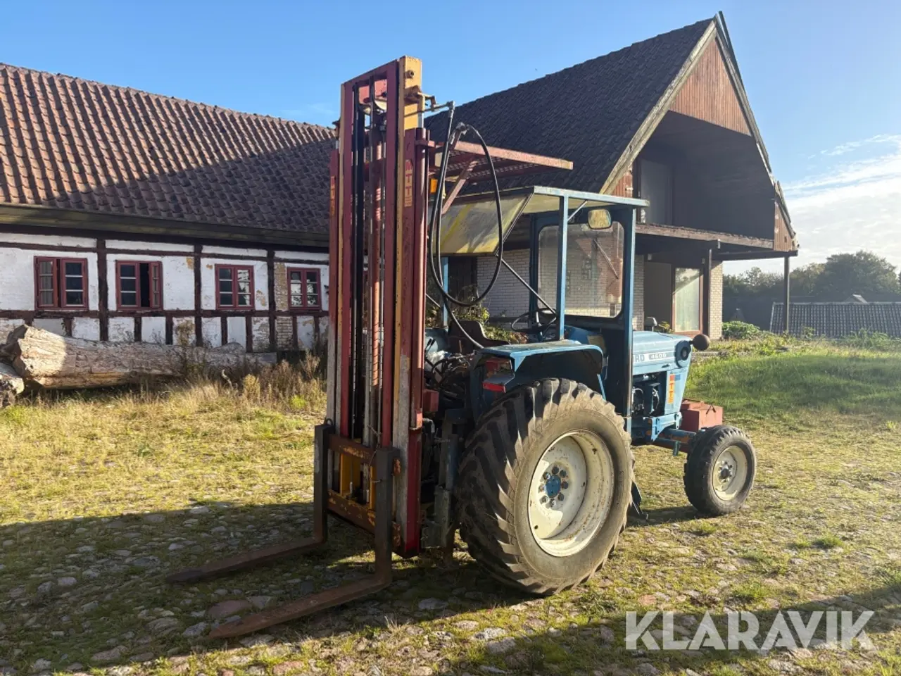 Billede 5 - Traktor Ford 4600 med byggelift