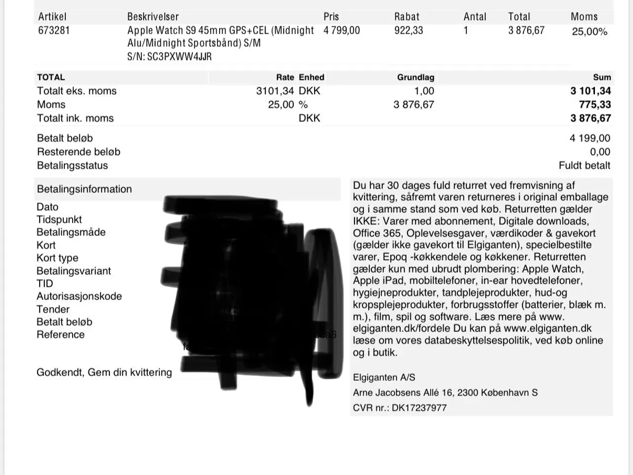 Billede 2 - Apple Watch serie 9 45mm