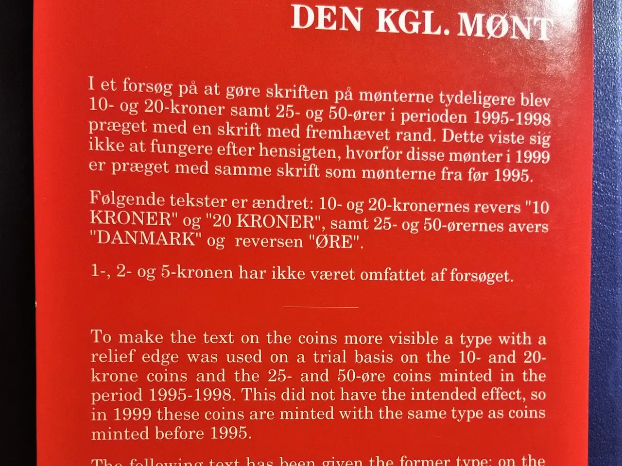 Billede 5 - DET KGL MØNTSÆT 1999 Margrethe II TOP Stand!