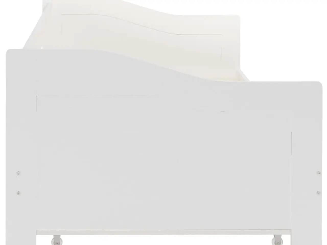 Billede 6 - Udtræksseng i fyrretræ 90 x 200 cm - hvid