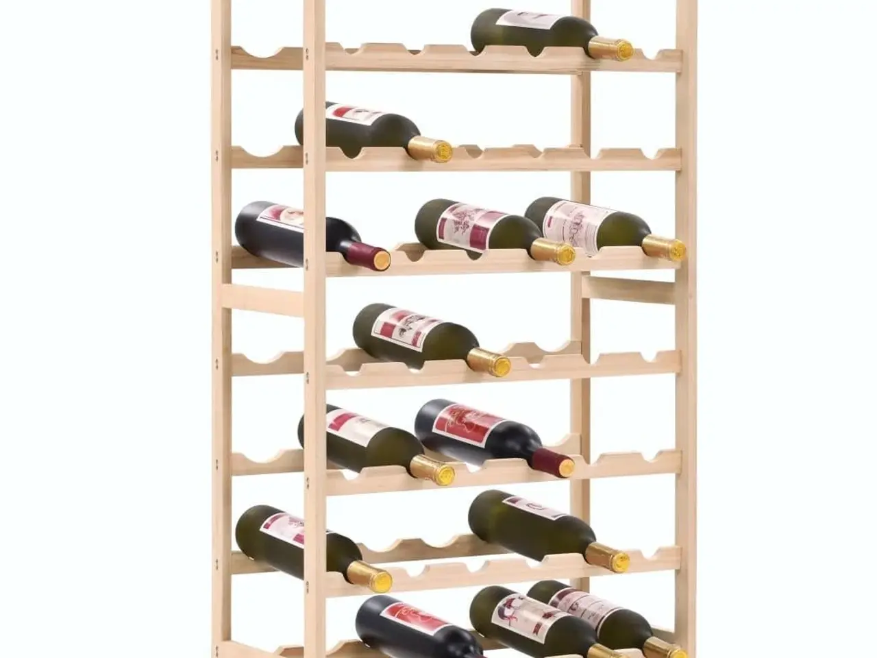 Billede 1 - Vinreol i cedertræ - 57,5 x 28 x 102 cm
