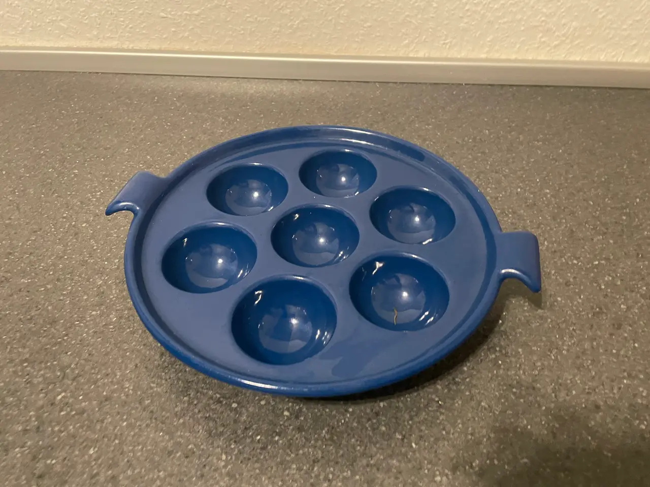 Billede 1 - Emaljeret støbejerns Æbleskivepande