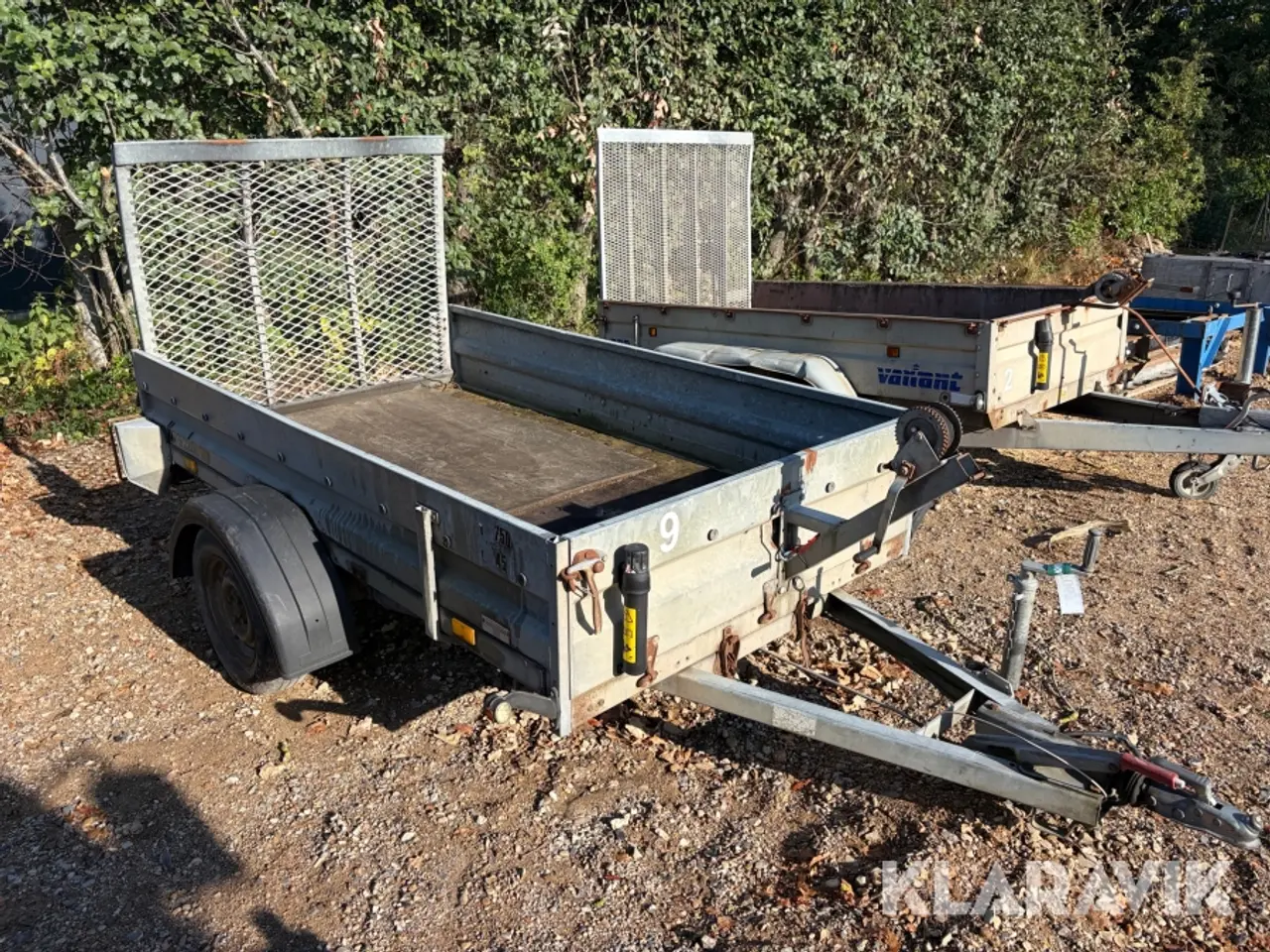 Billede 7 - Trailer Brenderup 750 med spil og tip.