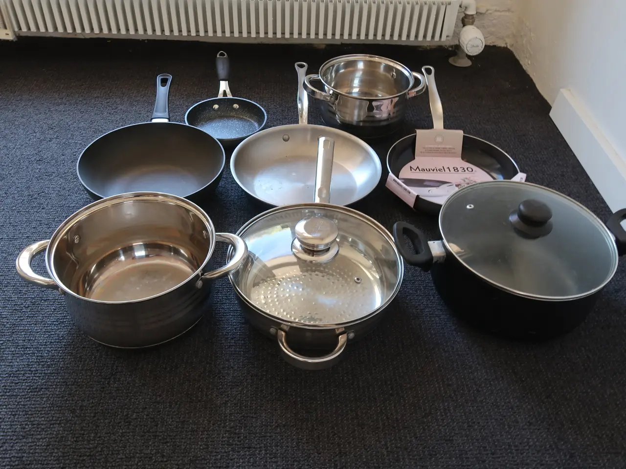 Billede 1 - 8 stk. Diverse gryder / pander