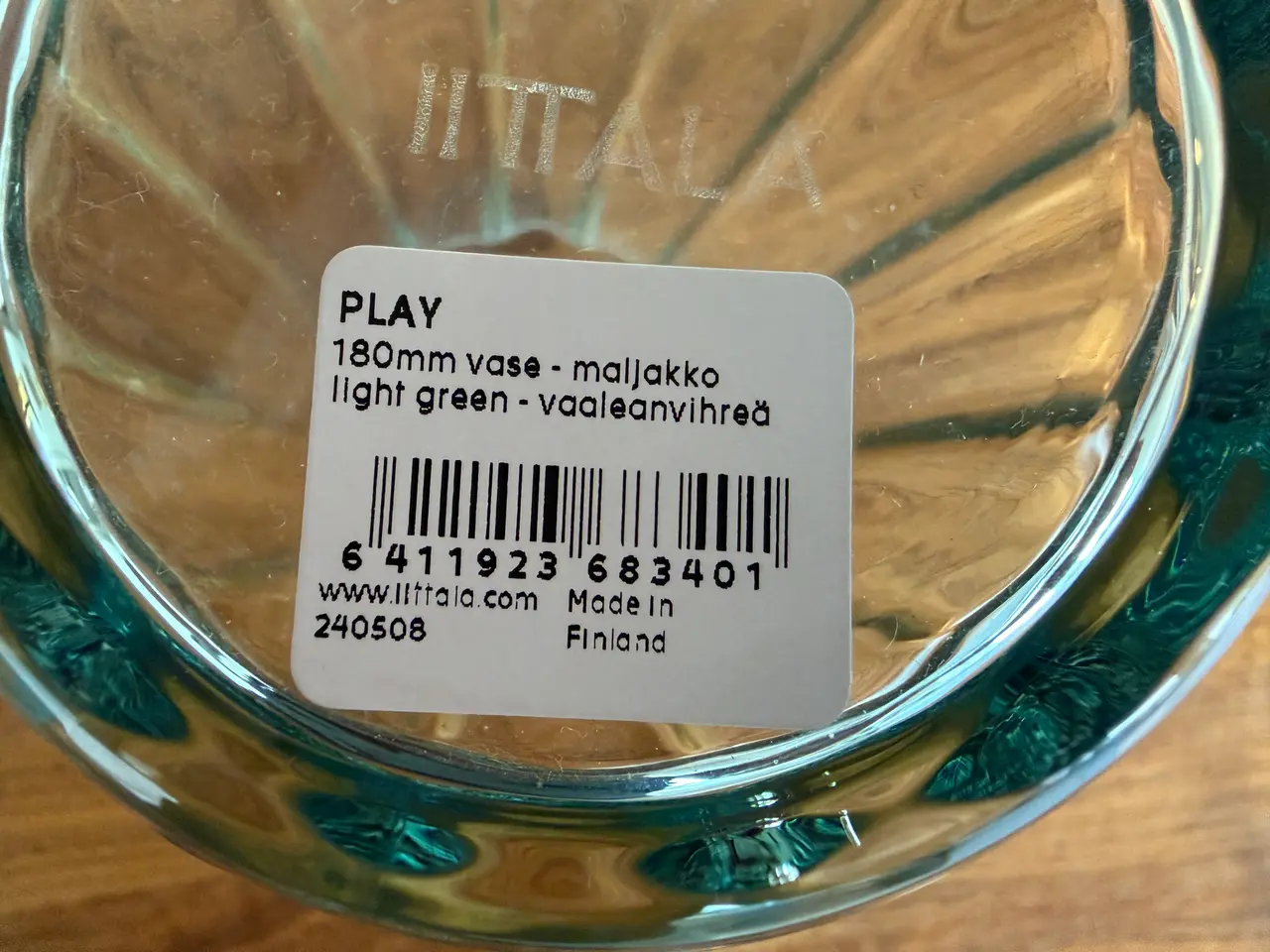 Billede 3 - Iittala - Play vase lysegrøn (18 cm)