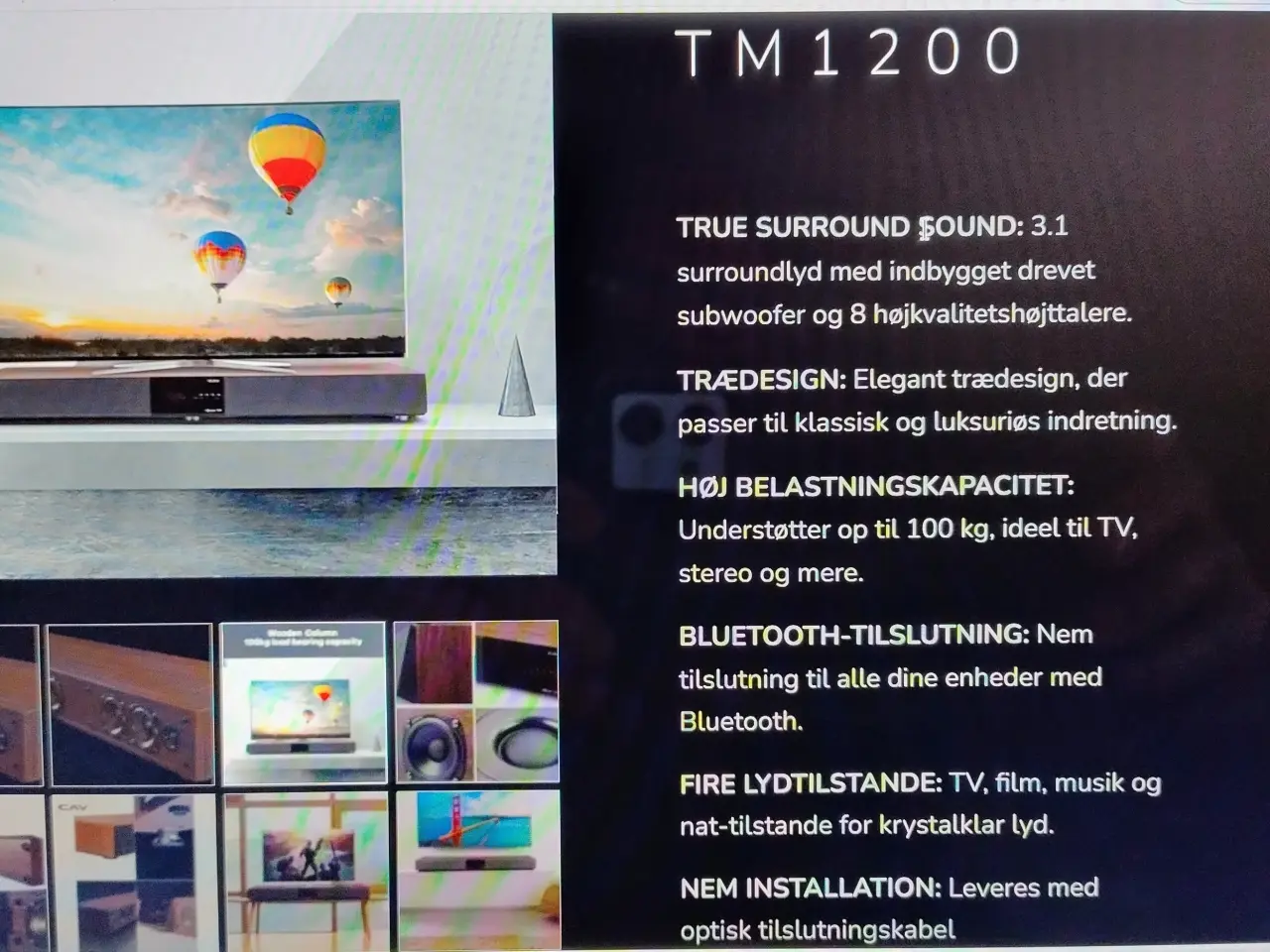 Billede 2 - CAV Surround sound 3,1 med indbygget subwoofer
