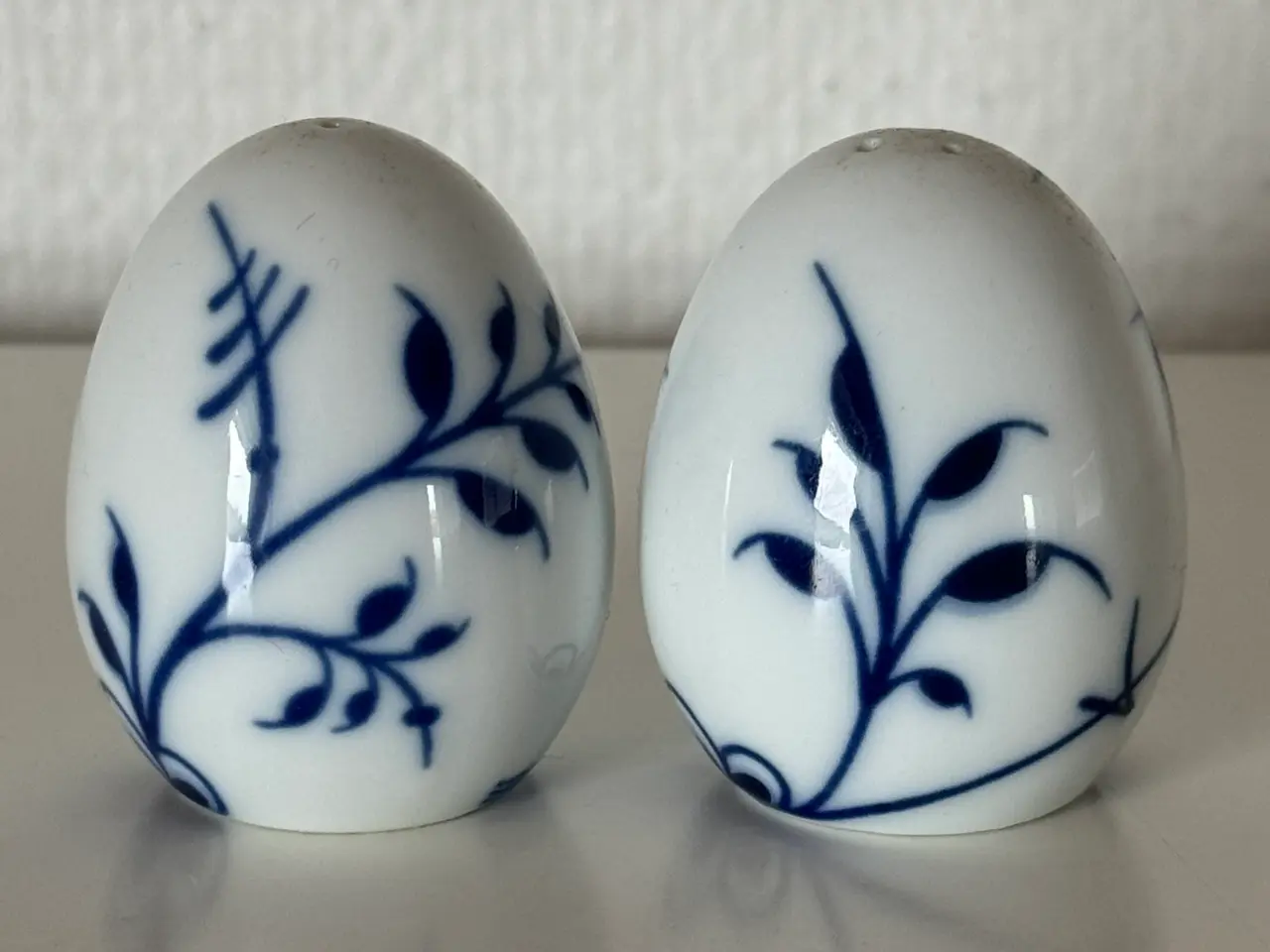 Billede 1 - Royal Copenhagen Blå Mega Mussel salt & peber sæt.