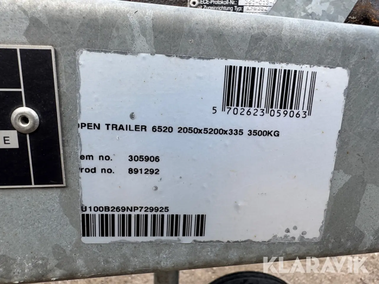 Billede 6 - Trailer Brenderup B26 med tipfunktion
