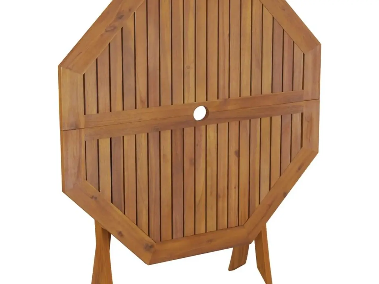 Billede 6 - Foldbart havebord i massivt akacietræ 90 x 75 cm