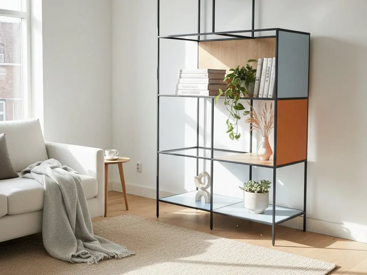 Billede 2 - Metalreol – Multifarvet 119x55x202 cm