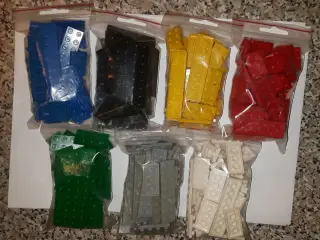 Flade 2 radet legoklodser