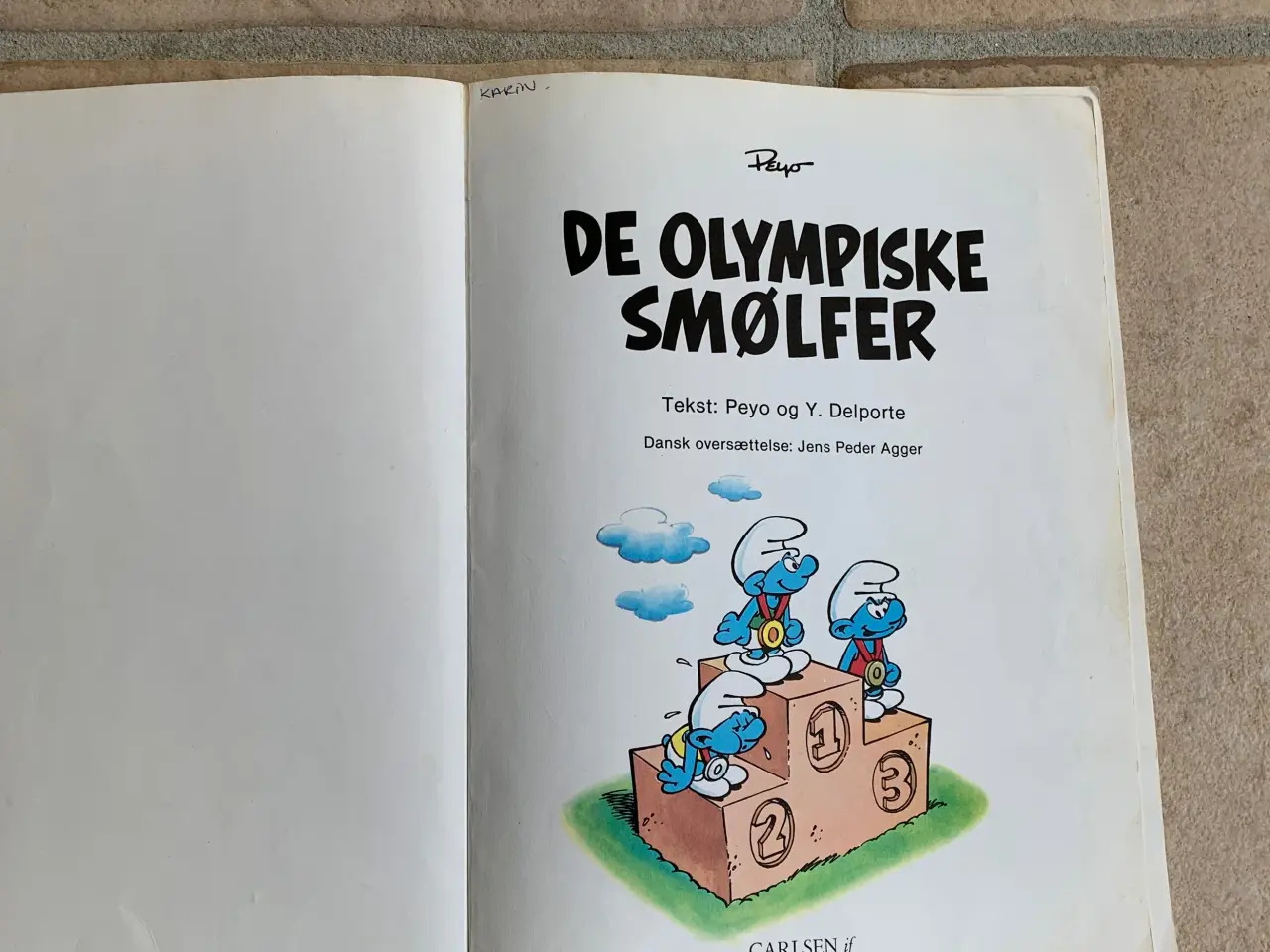 Billede 4 - De olympiske smølfer tegneserie