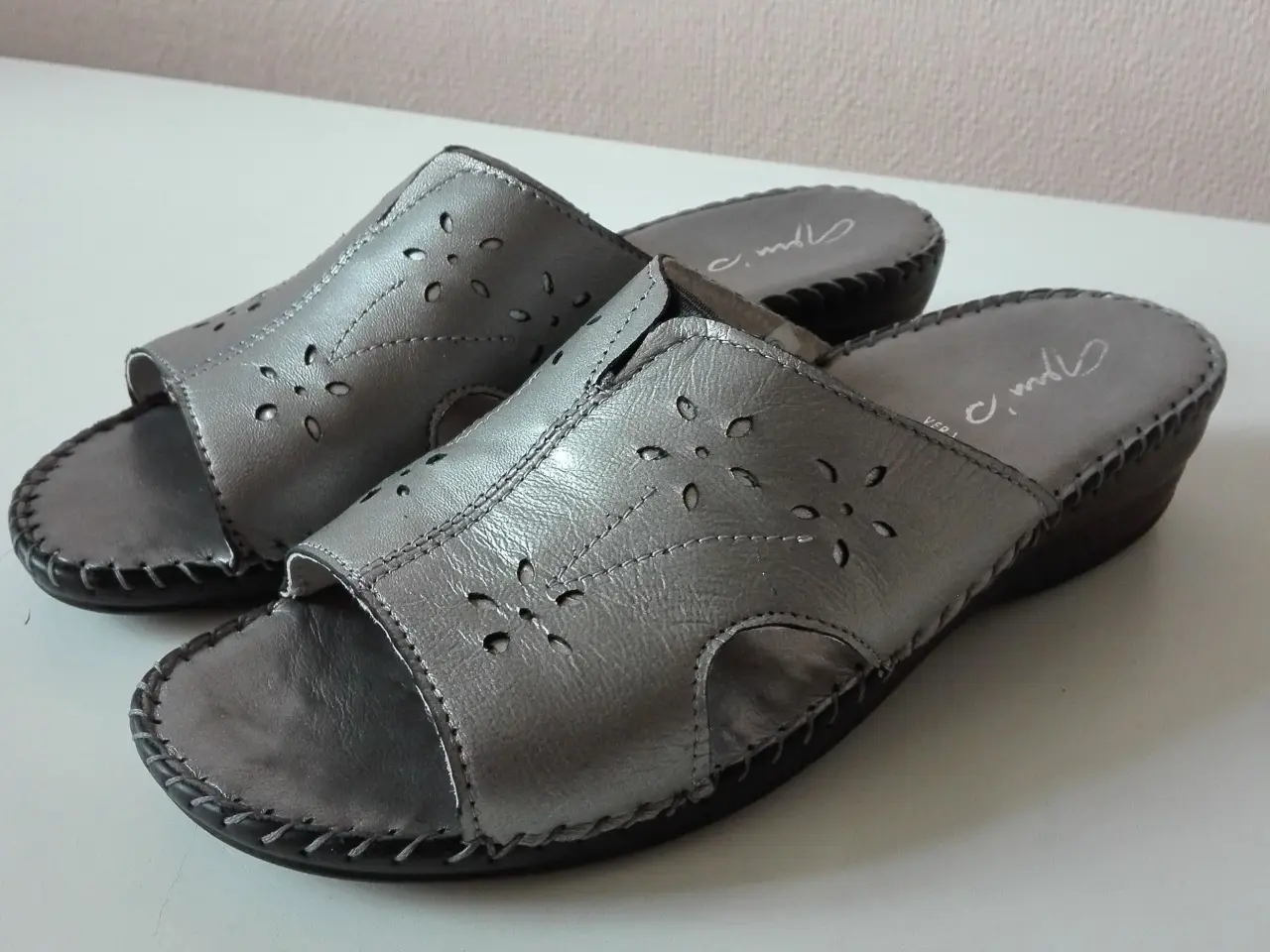 Billede 1 - Sandaler sølv str. 40