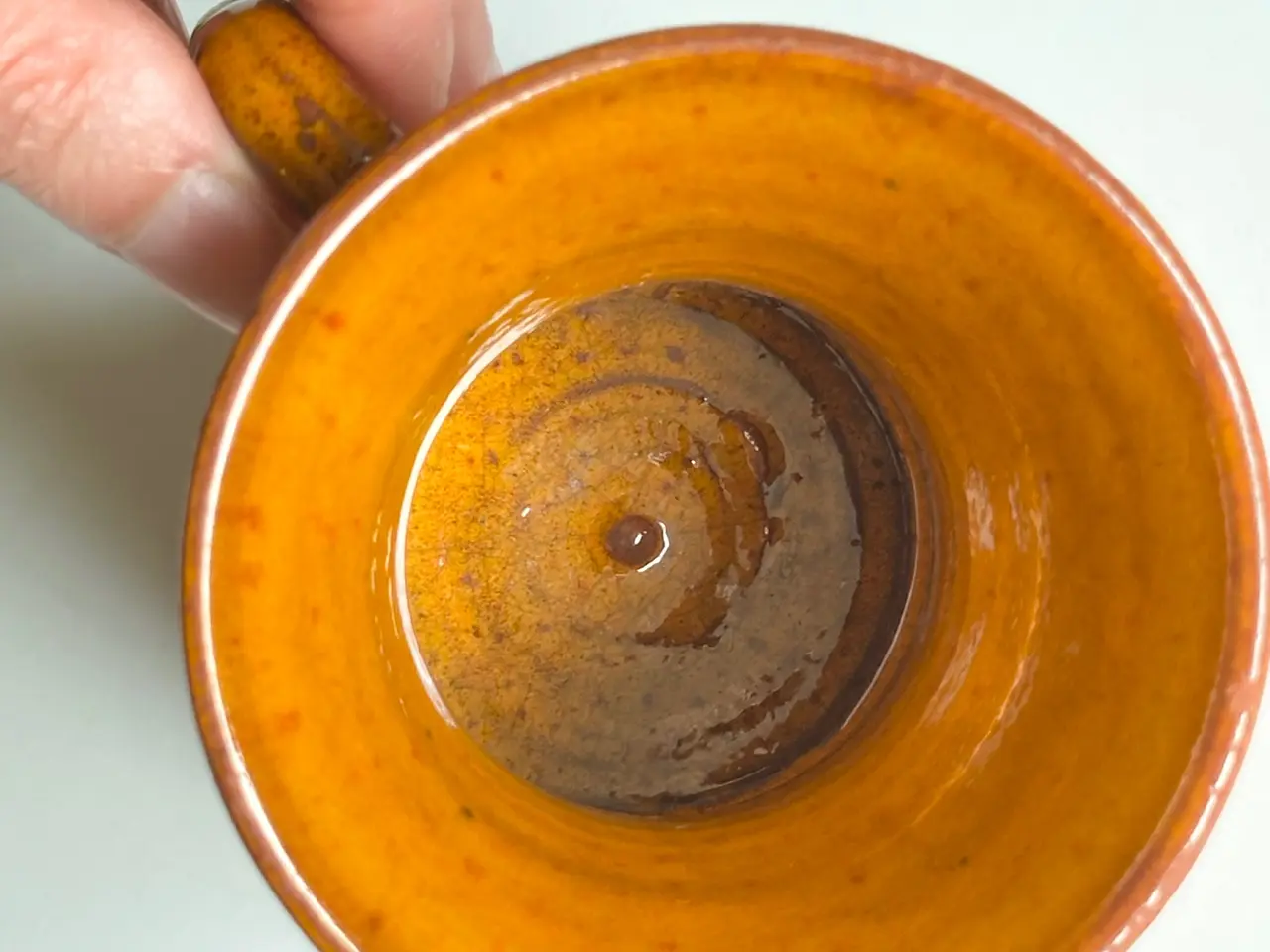 Billede 6 - Keramikkrus, orange glasur