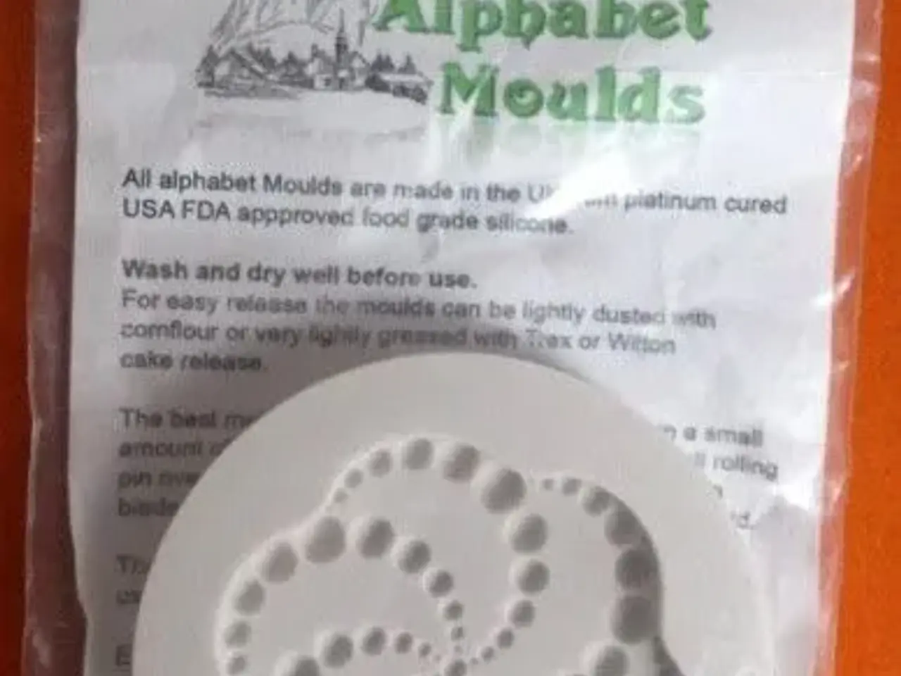Billede 1 - Cupcake topper Alphabet Moulds