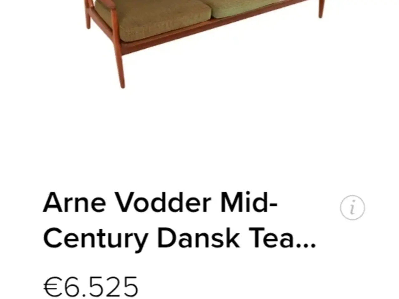 Billede 8 - Arne Vodder teaktræs sofa 