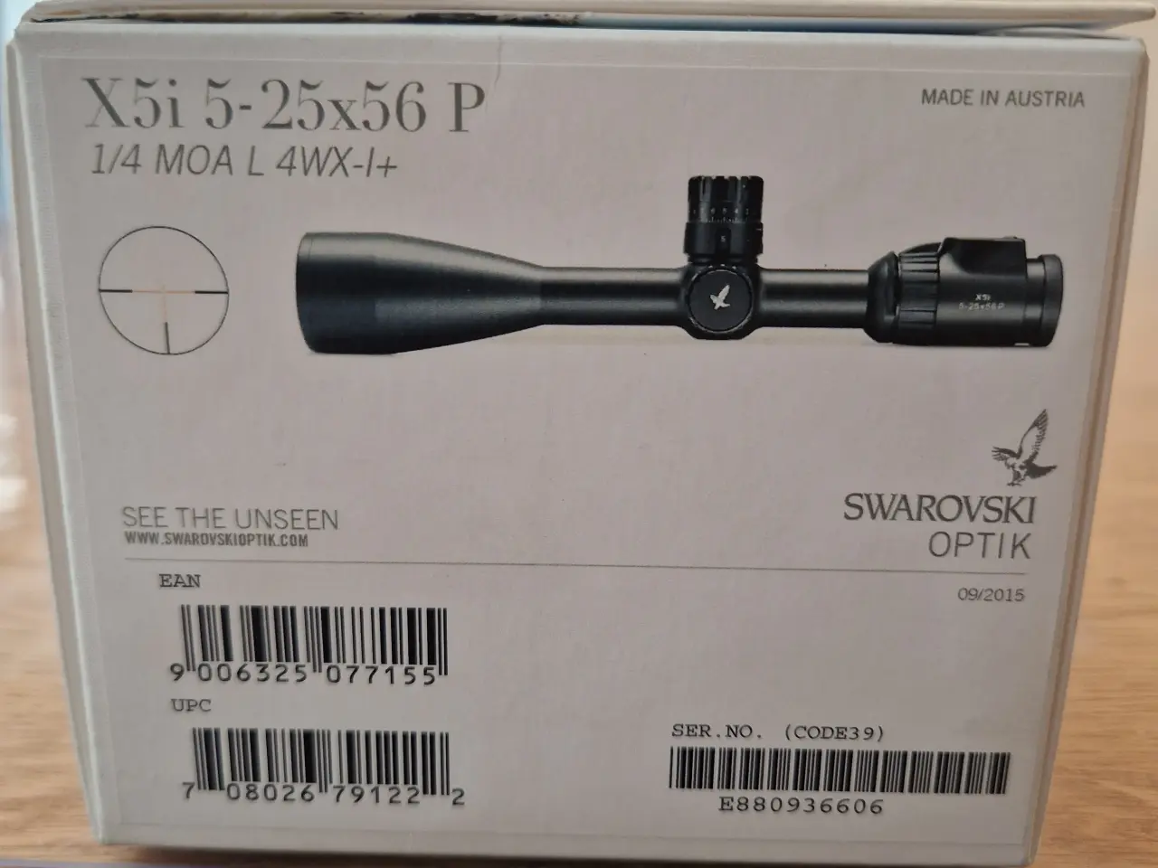 Billede 1 - Swarovski X5i 5-25x56P