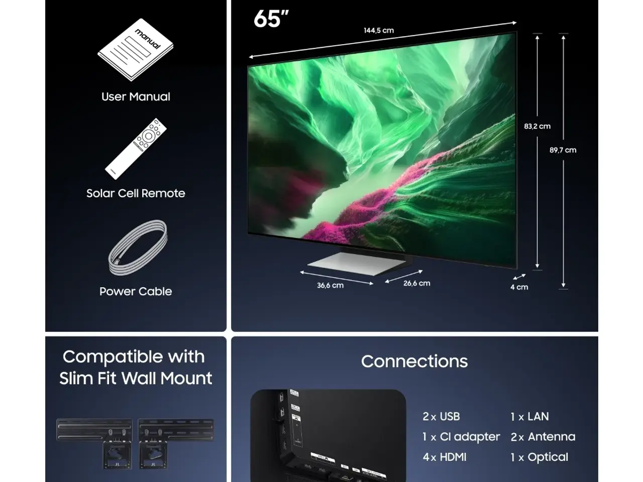 Billede 6 - Samsung 65" 4K OLED TV 2026 - TQ65S92HAEXXC 