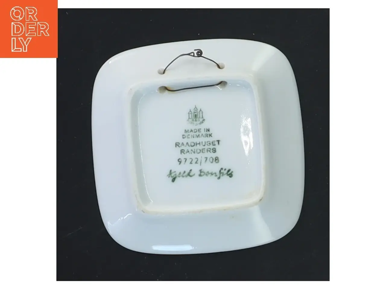 Billede 3 - Tallerken fra B&G (str. 8,5x8,5 cm), Randers Rådhus