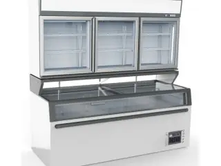 Hvid Supermarked Kombinationsfryser – 1446 Liter