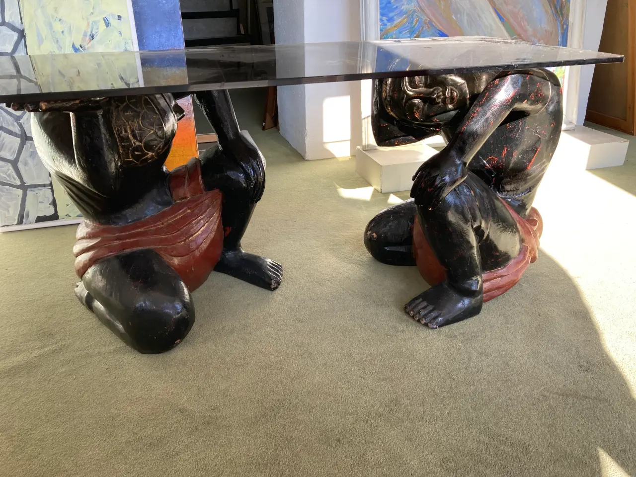 Billede 6 - Bord træfigurer med aftagelig glasplade